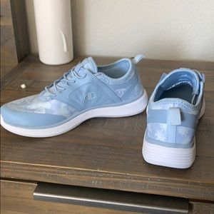 Blue floral champion shoes